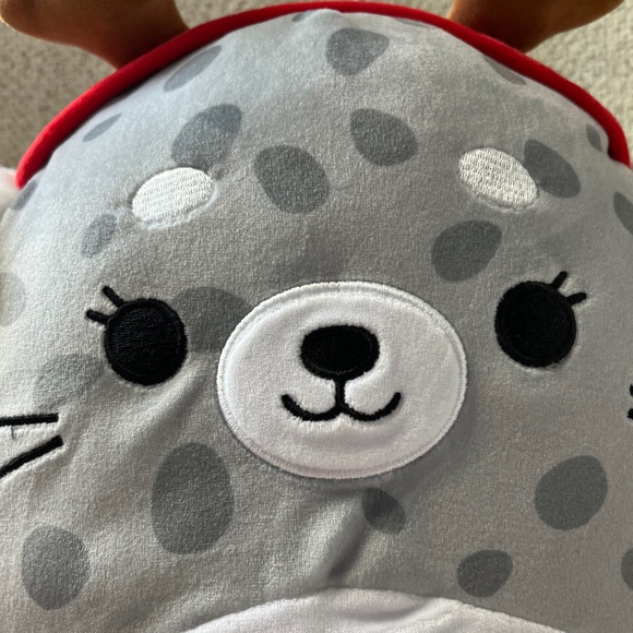 Squishmallow 12 Inch Odile The Seal - Grey Polkadot Plush Stuffed Animal Toy